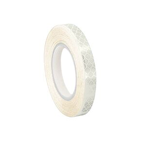 3M 3430 White Micro Prismatic Sheeting Reflective Tape - 0.25 in. X 15 ft. Non Metalized Adhesive Tape Roll. Safety Tape
