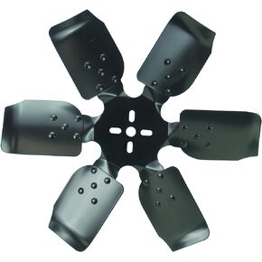 Derale 17417 Heavy Duty Fan Blade Series 1000 17" Steel Rigid Race Belt Driven Fan Reverse Rotation