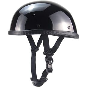 Motorcycle Half Helmet Beanie Cruising Skull Cap Small Helmets for Motorbike Scooter Chopper Moped Scooters Electric