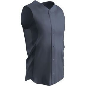 CHAMPRO Men's Reliever Full Button Sleeveless Baseball Jersey