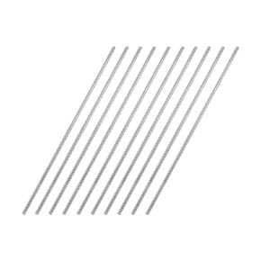 uxcell 2mm x 150mm 304 Stainless Steel Solid Round Rod for DIY Craft - 10pcs