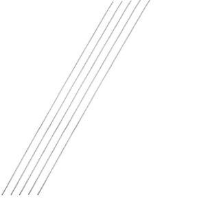 TOP-VIGOR 20pcs 3mm x 200mm Stainless Steel Rods, Metal Solid Round Shaft Rods Lathe Bar Stock for DIY Car Helicopter Airplane Model