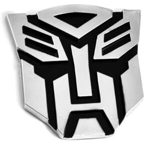 Transforming Auto Robot Auto Emblem - [Chrome][5'' Tall]