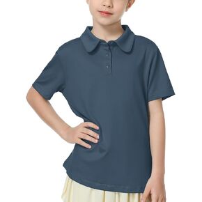 MERIABNY Girls Golf Polo Shirts Short Sleeve Tennis Golf Clothes for Aged 6-13 in Kuwait