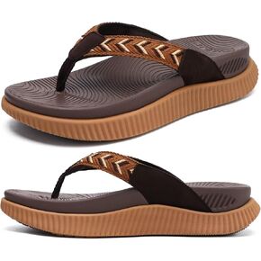 KuaiLu Womens Orthotic Flip Flops with Arch Support Cushion Recovery Sandal | Slip On Yoga Mat Walking Plantar Fasciitis Thong Sandles，Comfortable Summer Ladies Trendy Beach Pool Outdoor Sandalias in Kuwait