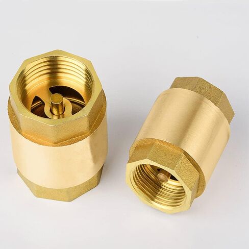 3/4 "NPT صمام فحص رأسي من النحاس في الخط، صمام فحص مانع التدفق الخلفي للإناث في اتجاه واحد، صمام فحص 3/4"، 200WOG in Saudi Arabia