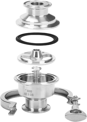 DERNORD Sanitary Check Valve - One Way Flow - 1.5" Tri Clamp Style, Stainless Steel 304, FKM Gasket (1 Inch Tube OD) in Kuwait