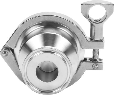 DERNORD Sanitary Check Valve - One Way Flow - 1.5" Tri Clamp Style, Stainless Steel 304, FKM Gasket (1 Inch Tube OD) in Kuwait