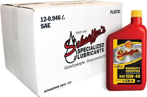 Schaeffer Manufacturing Co. 0700CK4-006S SynShield Durability Advantage 15W-40 Diesel Engine Oil, 1-Gallon Bottle in Saudi Arabia