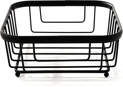 حامل مناديل أفقي من Spectrum Diversified Ashley Flat، ديكور حديث لتناول الطعام لطاولات المطبخ وأسطح العمل، أسود in Kuwait