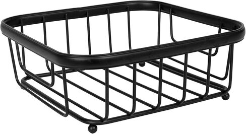 حامل مناديل أفقي من Spectrum Diversified Ashley Flat، ديكور حديث لتناول الطعام لطاولات المطبخ وأسطح العمل، أسود in Kuwait