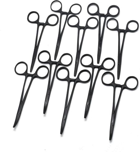 10 Assorted Kelly Locking HEMOSTAT Forceps 5.5" Ideal for All Types of Hobby (PNIK) and First AID KIT by G.S ONLINE STORE in Saudi Arabia