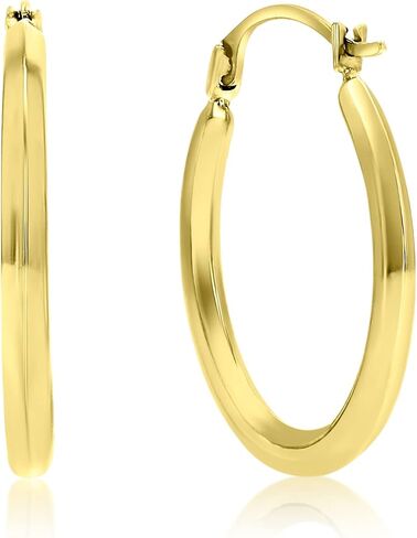 14K الذهب الأصفر 2x19mm مصقول محكم تصميم جولة هوب خفيفة الوزن in Kuwait