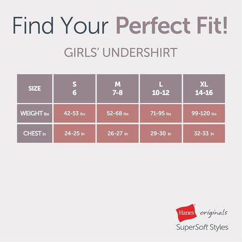 مجموعة تانك Hanes Girl's Originals، تانك توب فائق النعومة للفتيات، تانك مشروط مضلع قابل للتمدد، 4 عبوات in Saudi Arabia