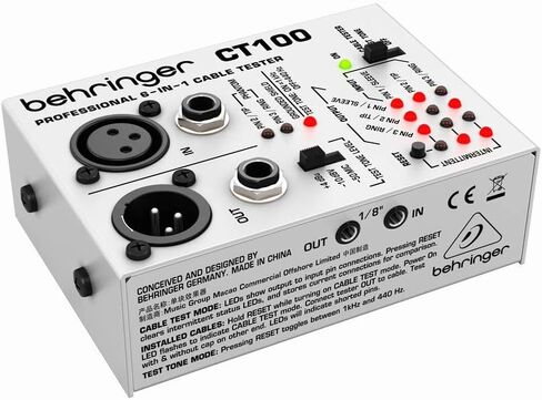 Behringer CT200 Microprocessor-Controlled 8-in-1 Cable Tester in Saudi Arabia