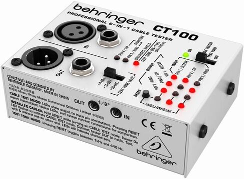 Behringer CT200 Microprocessor-Controlled 8-in-1 Cable Tester in Saudi Arabia