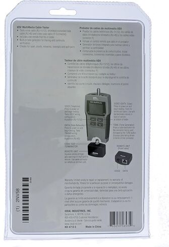 IDEAL INDUSTRIES INC. 62-200 Linkmaster UTP/STP Wire Map Cable Tester in Saudi Arabia