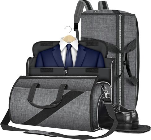 Garment Bag Large Duffel Bag Suit Travel Bag for Travel，Weekend Travel Backpack,Travel Flight Bag with Shoes Pouch for Men Women in Saudi Arabia