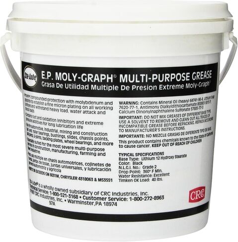 CRC SL3146 شحم الليثيوم متعدد الأغراض ذو الضغط العالي Moly-Graph - 7 رطل. in Saudi Arabia
