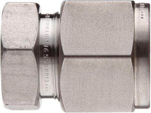 Brennan N2408-04-SS Stainless Steel Compression Tube Fitting, Double Ferrule Cap, 1/4" Tube OD in Saudi Arabia