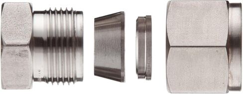 Brennan N2408-04-SS Stainless Steel Compression Tube Fitting, Double Ferrule Cap, 1/4" Tube OD in Saudi Arabia
