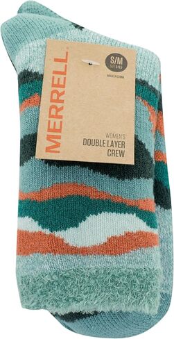 جوارب Merrell للرجال والنساء بطبقتين مصقولة - زوج واحد - دعم قوس القدم للجنسين ومضاد للرائحة in Saudi Arabia