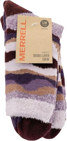 جوارب Merrell للرجال والنساء بطبقتين مصقولة - زوج واحد - دعم قوس القدم للجنسين ومضاد للرائحة in Saudi Arabia