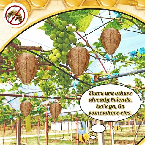 50 Pieces Wasp Nest Decoy Wasp Deterrent Bulk Yellow Fake Wasp Nest Wasp and Hornet Deterrent Hanging Wasp Nest Repellent for Outdoor Garden Yard Eaves in Saudi Arabia