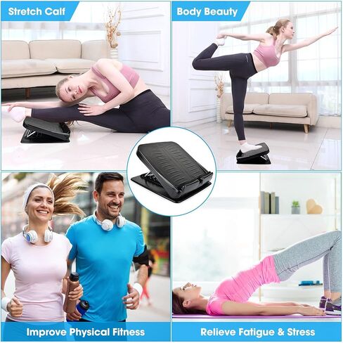 Slant Board Calf Stretcher, Slant Board for Calf Stretching Physical Therapy, Adjustable Slant Board for Squat Plantar Fasciitis, Foot Incline Board for Leg Stretch Ankle Exercise Training Equipment in Saudi Arabia