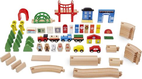 Little Tikes Real Wooden Train and Kids Table Set with Over 80 Multicolor Pieces Activity Table with Storage, Tracks, Trains, Cars, and More - Train Set Table Playset for Boys and Girls 3+ Years in Saudi Arabia