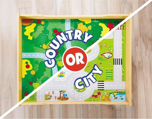 Little Tikes Real Wooden Train and Kids Table Set with Over 80 Multicolor Pieces Activity Table with Storage, Tracks, Trains, Cars, and More - Train Set Table Playset for Boys and Girls 3+ Years in Saudi Arabia