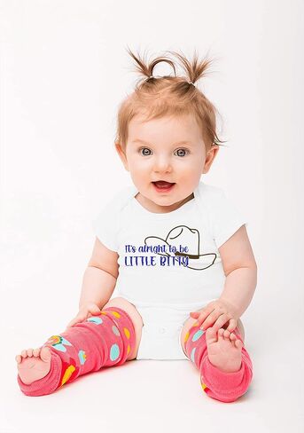 Baby Girl Boy It's Alright to be Little Bitty Romper Surprise Pregnancy Announcement Grandparents Bodysuit Jumpsuit (0-6 months, white-Long Sleeve Romper) in Saudi Arabia