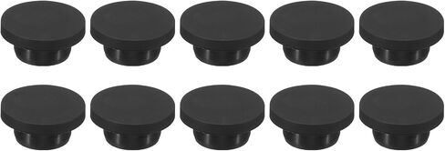 MECCANIXITY Silicone Rubber Hole Plug 15.5mm Diameter Soft Flexible Stopper for 15mm Hole Black 10 Pieces in Saudi Arabia