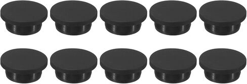 MECCANIXITY Silicone Rubber Hole Plug 15.5mm Diameter Soft Flexible Stopper for 15mm Hole Black 10 Pieces in Saudi Arabia