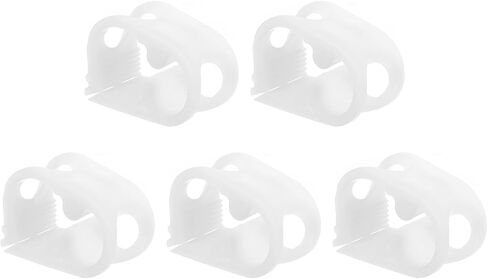 مشابك أنابيب بلاستيكية من uxcell، 5 قطع 1/4 "-1/2" أنبوب OD مشبك أنبوب قابل للتعديل مختبر قرصة صمام التحكم في التدفق خرطوم المشبك in Kuwait