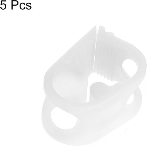 مشابك أنابيب بلاستيكية من uxcell، 5 قطع 1/4 "-1/2" أنبوب OD مشبك أنبوب قابل للتعديل مختبر قرصة صمام التحكم في التدفق خرطوم المشبك in Kuwait