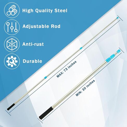 2.5 to 6.15 Ft Cargo Grabber Reach Retriever Tool, Telescoping Pole with Hook for Pickup Truck Bed Accessories in Kuwait