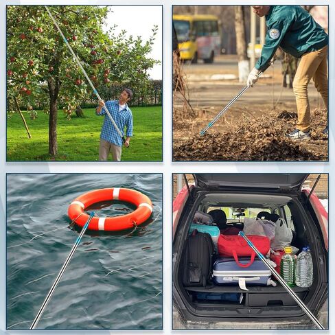 2.5 to 6.15 Ft Cargo Grabber Reach Retriever Tool, Telescoping Pole with Hook for Pickup Truck Bed Accessories in Kuwait