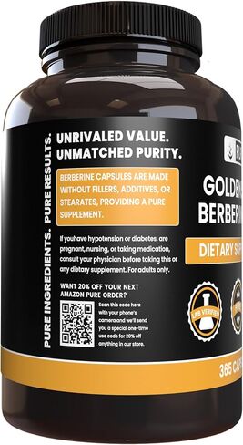 PURE ORIGINAL INGREDIENTS Goldenseal Berberine (730 Capsules) No Magnesium Or Rice Fillers, Always Pure, Lab Verified (730 Count) in Saudi Arabia