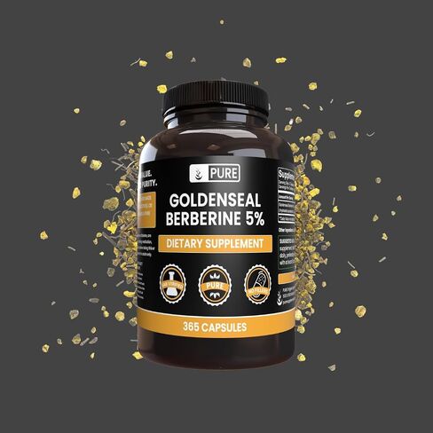 PURE ORIGINAL INGREDIENTS Goldenseal Berberine (730 Capsules) No Magnesium Or Rice Fillers, Always Pure, Lab Verified (730 Count) in Saudi Arabia