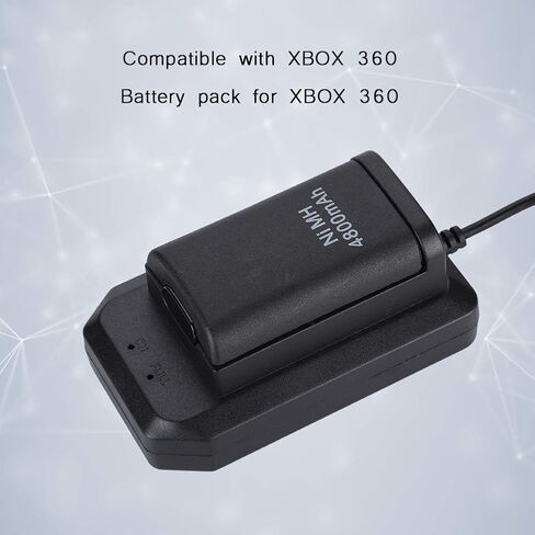 Zerone Rechargeable Battery Pack 4800mah Replacement Battery Pack and Charging Kit for Xbox 360 Controller Battery Pack in Saudi Arabia