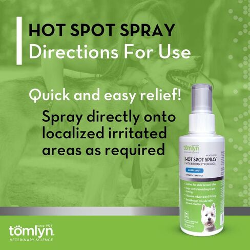 Tomlyn Allercaine Hot Spot Spray for Dogs, 4oz in Kuwait