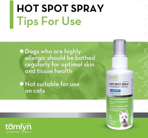 Tomlyn Allercaine Hot Spot Spray for Dogs, 4oz in Kuwait