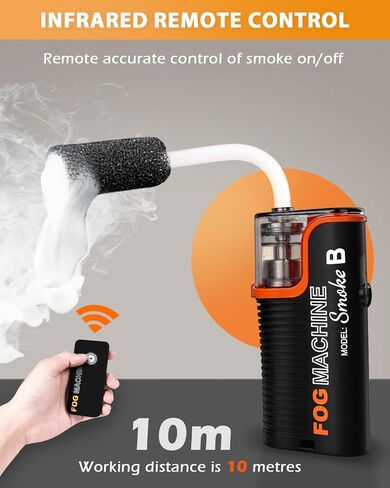 آلة دخان مولد الضباب من LENS GO مع عبوات سوائل إضافية 12 * 12 مل، جهاز تحكم عن بعد، ضفدع لاسلكي محمول باليد للتصوير الفوتوغرافي وتأثيرات المسرح والأحداث الخارجية ومصوري الفيديو ومنشئي المحتوى in Kuwait