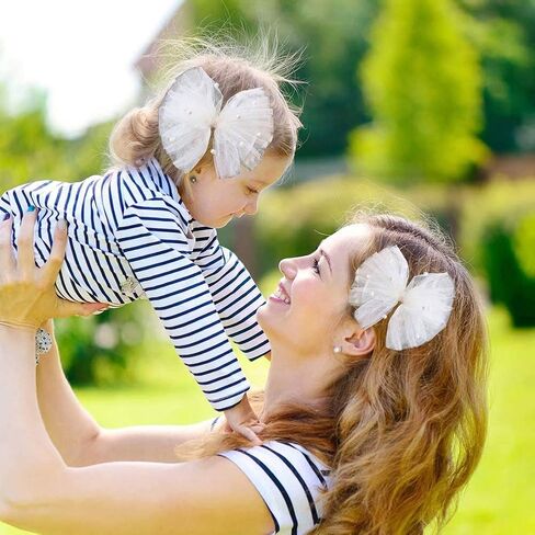2PCS Pearl Hair Bows Clip for Toddler Girls Cream Sweet First Communion Baby Hair Clips for Wedding Party Daily Wearing in Saudi Arabia
