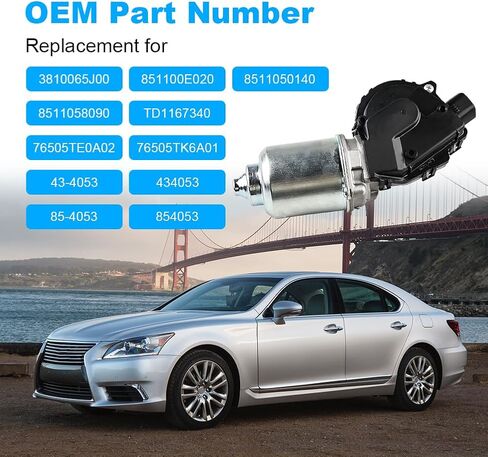 محرك ممسحة الزجاج الأمامي متوافق مع لكزس HS250h LS460 LS460L LS600h L RX350 RX450h مازدا CX-9 سوزوكي تويوتا بريوس المكونات في استبدال محرك بداية ممسحة ل 8511058090 in Kuwait