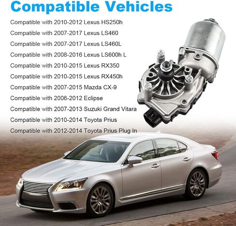 محرك ممسحة الزجاج الأمامي متوافق مع لكزس HS250h LS460 LS460L LS600h L RX350 RX450h مازدا CX-9 سوزوكي تويوتا بريوس المكونات في استبدال محرك بداية ممسحة ل 8511058090 in Kuwait