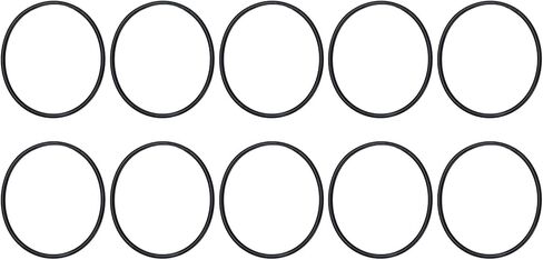 10PCS Motor Transmission Belt, 5mm 13.15 Inch Round Rubber Motor Belts 5405-0005-0334 Transmission Round Belt Rubber Machinery Belt for Industrial Mechanical Equipment, Black in Saudi Arabia