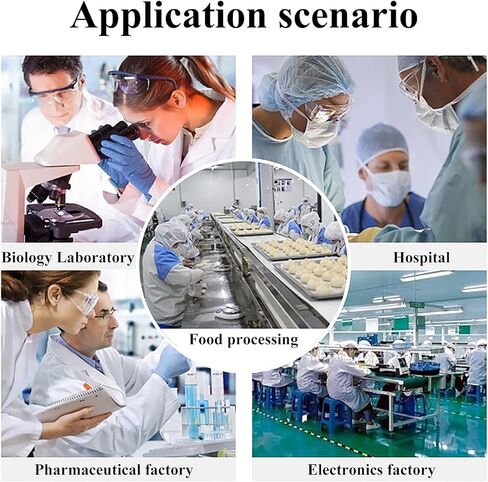 وحدة فلتر مروحة غطاء التدفق الصفحي FFU مع فئة نظافة مرشح H14 HEPA 100 لمختبر الفطريات مع قفل أمان (قابس 110 فولت) in Kuwait