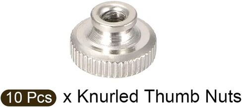 صواميل إبهام مخرشة (M3x11x7mm) 10 قطع، صواميل إبهام مطلية بالنيكل الحديدي، صواميل دائرية لضبط اليد - لمثبتات أجهزة البناء المنزلية in Kuwait